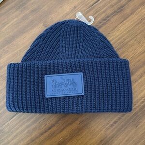 Coach patch beanie NWT
